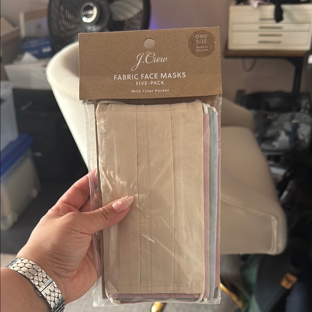 J. Crew Face Masks Five-Pack